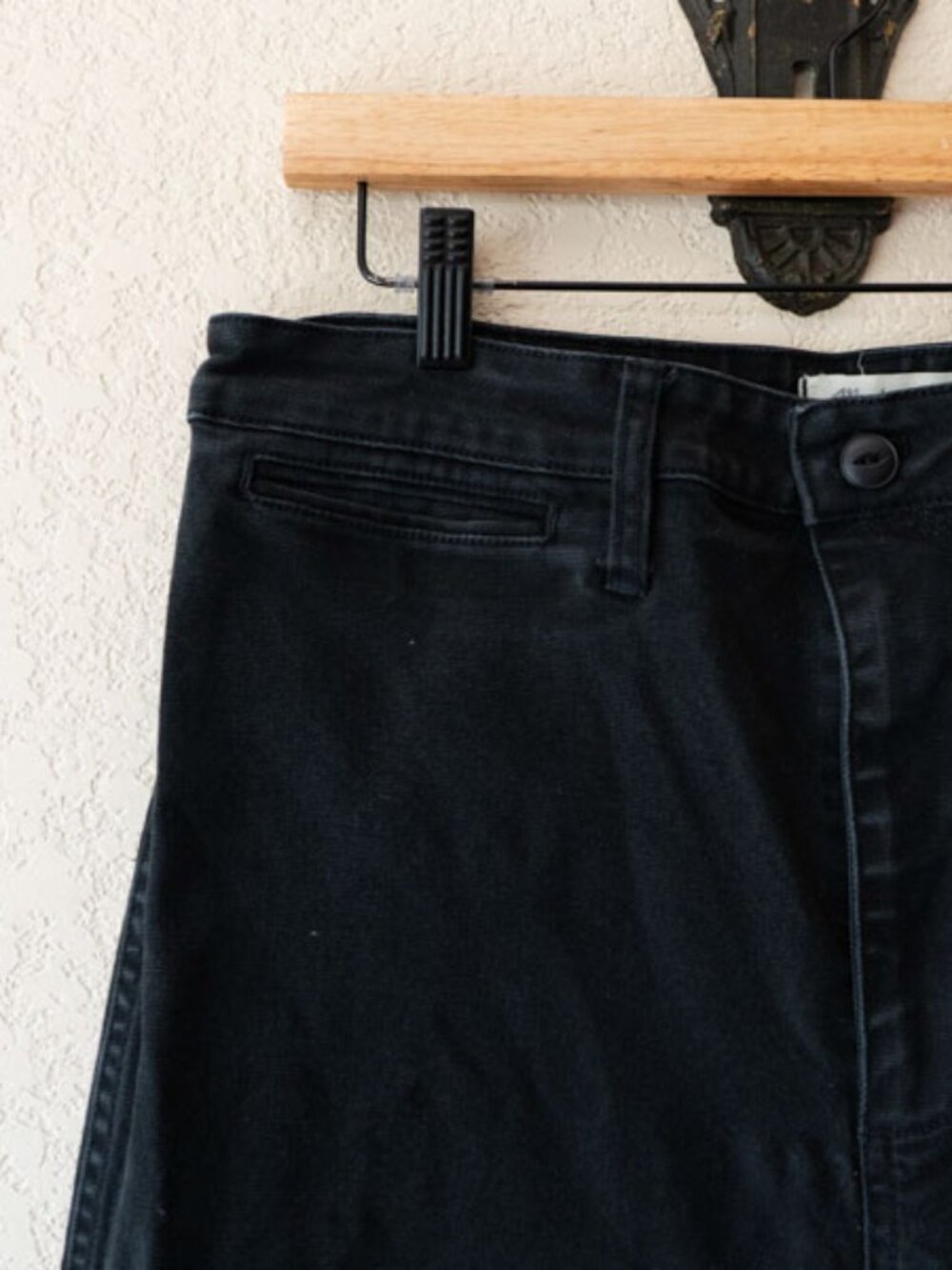 Madewell Black Wide Leg Cropped Jeans Womens 31 High Rise Crop Denim Pants - Picture 4 of 14
